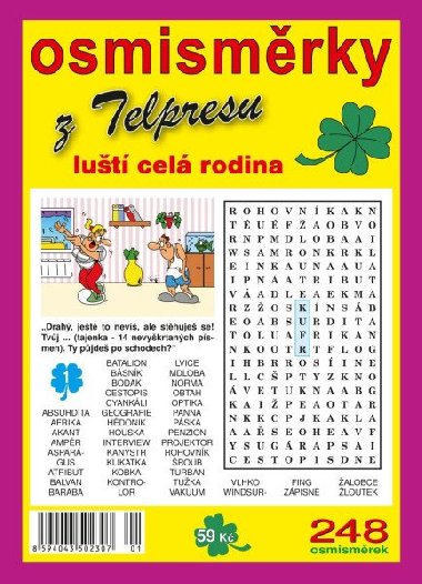 Osmisměrky z Telpresu luští celá rodina 1/2024 - 248 osmisměrek - Telpres
