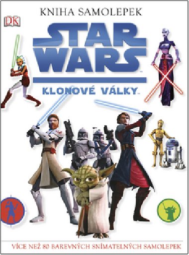 Star wars klonov vlky kniha samolepek - 