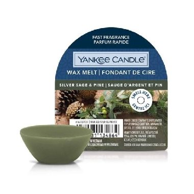 YANKEE CANDLE Silver Sage & Pine vonn vosk 22g - neuveden