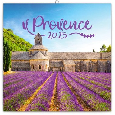 Kalendář 2025 poznámkový: Provence - voňavý, 30 × 30 cm - Presco Group