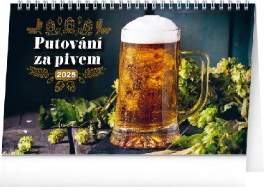 Putovn za pivem 2025 - stoln kalend (23,1  14,5 cm) - Presco Group