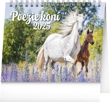 Poezie kon 2025 - stoln kalend 16,5  13 cm - Presco Group