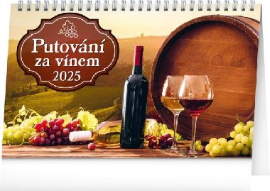 Putování za vínem 2025 - stolní kalendář - Notique