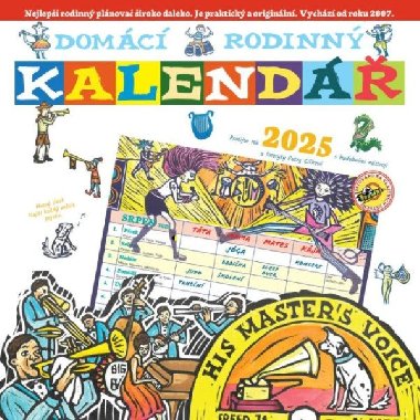 Domácí rodinný kalendář 2025 - nástěnný - Cífková Petra, Köpplová Pavla
