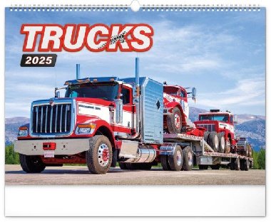 Nástěnný kalendář Trucks 2025 48 × 33 cm - Presco Group
