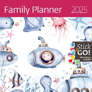 Family Planner 2025 - nástěnný kalendář - Helma