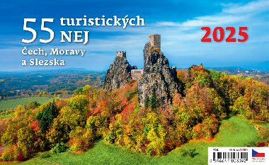55 turistických NEJ Čech, Moravy a Slezska 2025 - stolní kalendář - Helma
