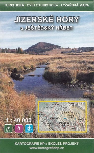 Jizersk hory a Jetdsk hbet mapa 1:40 000 - Kartografie HP