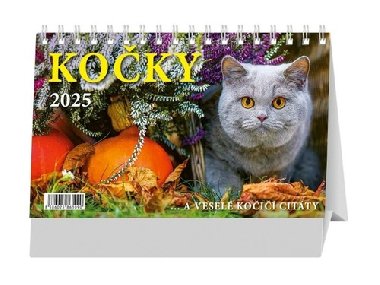 Kalendář 2025 Kočky stolní, stolní, 23 x 14 cm - Spektrum Grafik
