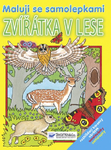 Zvtka v lese maluji se samolepkami - 