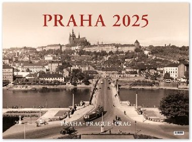 Kalendář 2025 Praha historická - nástěnný - Pražský svět
