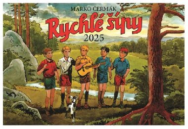 Kalendář 2025 Rychlé šípy - nástěnný - Marko Čermák