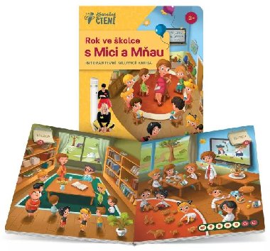Rok ve školce s Mici a Mňau - Interaktivní mluvící kniha - Albi Rok ve školce s Mici a Mňau - Interaktivní mluvící kniha - Albi