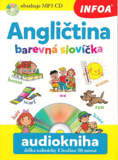 Anglitina - Barevn slovka + CD Audiokniha - dlka nahrvky 1 hodina 30 minut - Pavlna amalkov