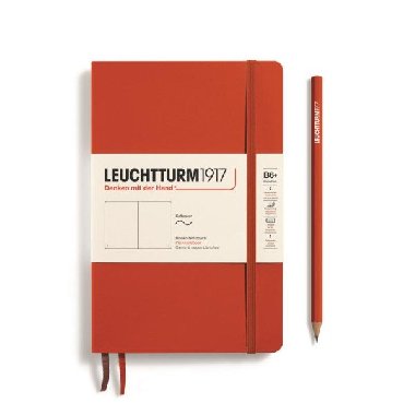 Leuchtturm1917 Zpisnk Fox Red Softcover B6+ ist - neuveden