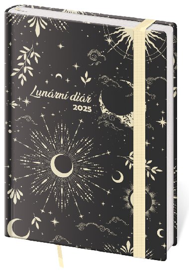 Týdenní diář 2025 B6 Lunární Luna - Helma