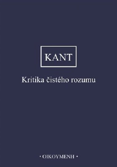Kritika istho rozumu - Immanuel Kant