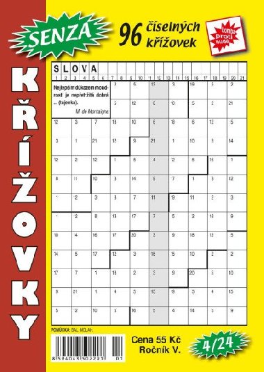 Senza číselné křížovky 4/20224 - Telpres