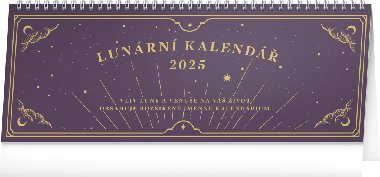 Kalendář 2025 stolní: Lunární, 33 × 12,5 cm - Notique