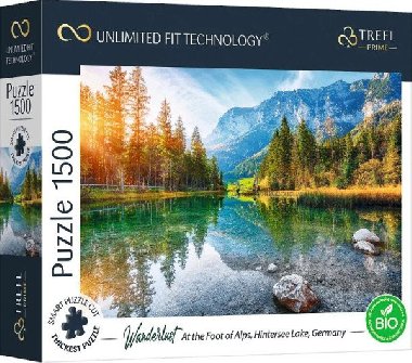 Puzzle Wanderlust: Na pat Alp, Jezero Hintersee, Nmecko 1500 dlk - neuveden