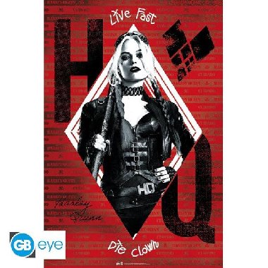 DC Comics Plakt Maxi: Harley Quinn 91,5 x 61 cm - neuveden