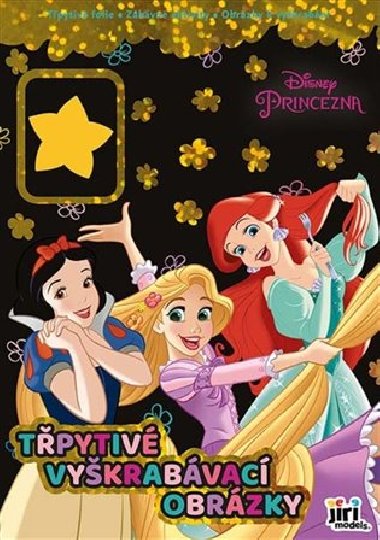 Třpytivé vyškrabávací obrázky Princezny - 