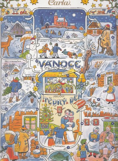 Adventní kalendář Josef Lada - mléčná čokoláda - Carla Adventní kalendář Josef Lada - mléčná čokoláda - Carla