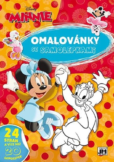 Omalovánky se samolepkami Minnie - Walt Disney