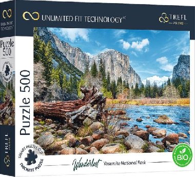 Puzzle UFT Wanderlust: Yosemitsk nrodn park, Kalifornie, USA/500 dlk - neuveden