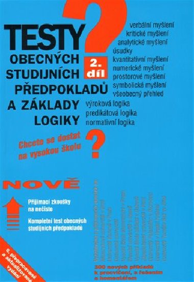 Testy studijních předpokladů a základy logiky 2.díl - 