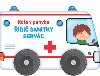 Kola v pohybu idi sanitky Servc - 