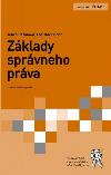 Základy správneho práva (slovensky) - Hašanová Janka, Dudor Ladislav