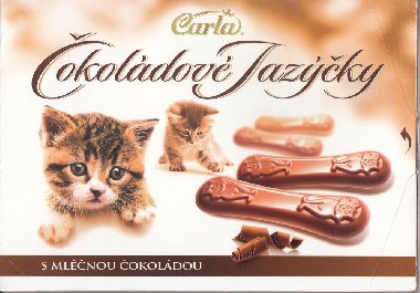 Čokoládové jazýčky s mléčnou čokoládou - Carla Čokoládové jazýčky s mléčnou čokoládou - Carla