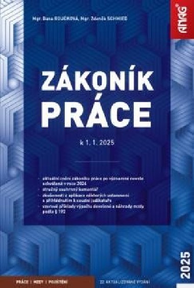 Zákoník práce po novele k 1. 1. 2025 - Zdeněk Schmied; Dana Roučková