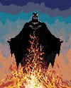 Malovn podle sel 40 x 50 cm Batman - v plamenech - neuveden