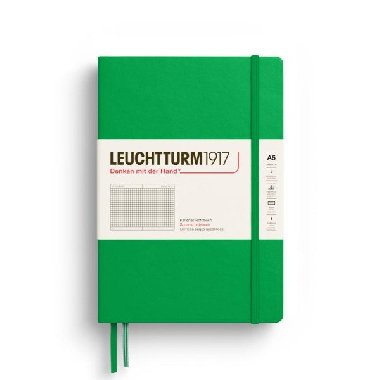 Leuchtturm1917 Zápisník Spring Leaf Medium A5 čtverečkovaný - neuveden