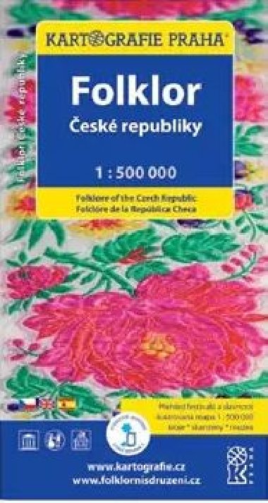 Folklor esk republiky mapa 1:500 000 - Kartografie