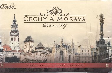 Čechy a Morava neapolitánky hořká čokoláda 40 gramů - Carla Čechy a Morava neapolitánky hořká čokoláda 40 gramů - Carla