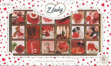 Z lásky - neapolitánky - mléčná čokoláda 90 gramů (18×5 gramů) - Carla
