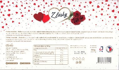 Z lásky - neapolitánky - mléčná čokoláda 90 gramů (18×5 gramů) - Carla Z lásky - neapolitánky - mléčná čokoláda 90 gramů (18×5 gramů) - Carla