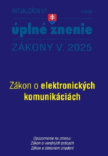 Aktualizcia V/1 2025 - ttna sluba, informan technolgie verejnej sprvy - 
