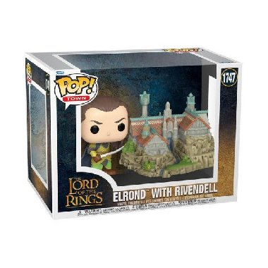 Funko POP Town:Lord of the Rings - Elrond with Rivendell #1747 - neuveden