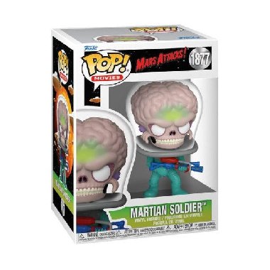 Funko  POP Movies: Mars Attacks! - Martian Soldier #1877 - neuveden