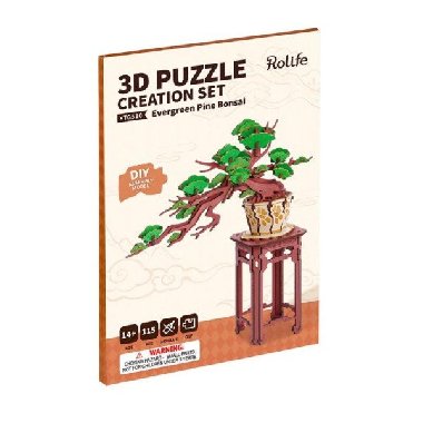 3D Devn skldaka: Bonsaj borovice - neuveden