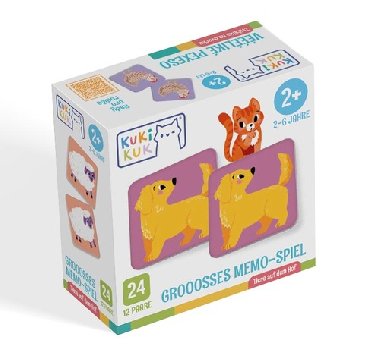 KukiKuk GROOOSSES MEMO-SPIEL Tiere auf dem Hof - neuveden