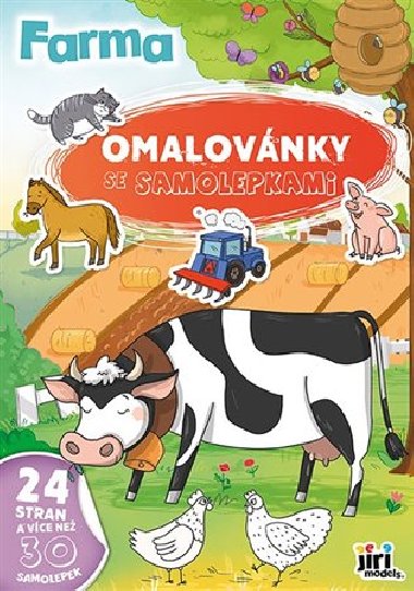 Omalovnky A4 se samolepkami Farma - 