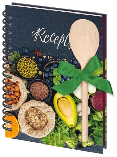Kniha na recepty s vaekou A5 spirla Various - Helma 365