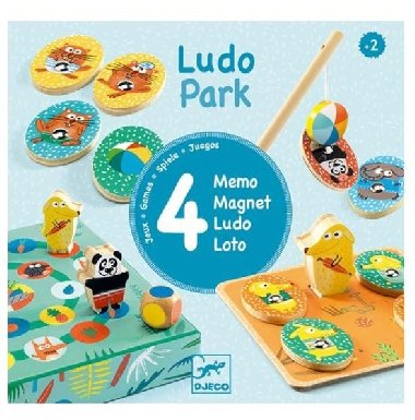 DJECO Ludo Park - 4 hry - neuveden