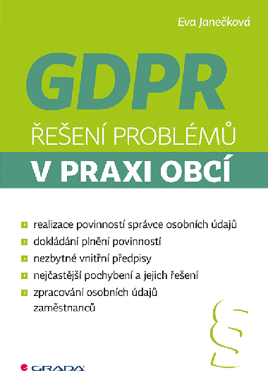 GDPR - een problm v praxi obc - Eva Janekov 