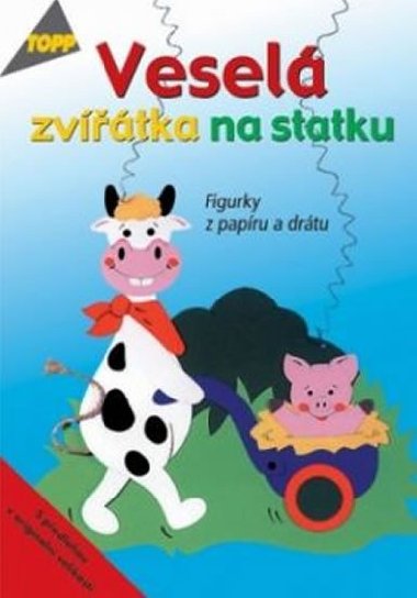 Vesel zvtka na statku figurky z papru a drtu - 